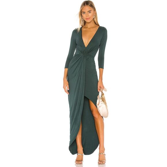Lovers and Friends Sundance Maxi Dress in Everglade Green - Picture 1 of 9